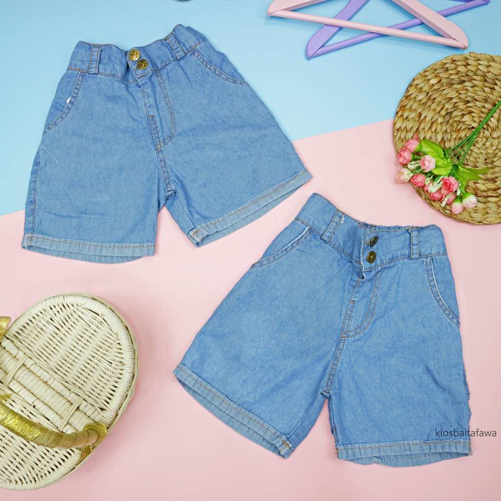 (1-4 Tahun) Ziva Hotpants Denim Anak Perempuan / Jeans Celana Pendek Hotpants Short Korean style kualitas Import Jins Anak Cewek Lepis Levis Babycinnamon