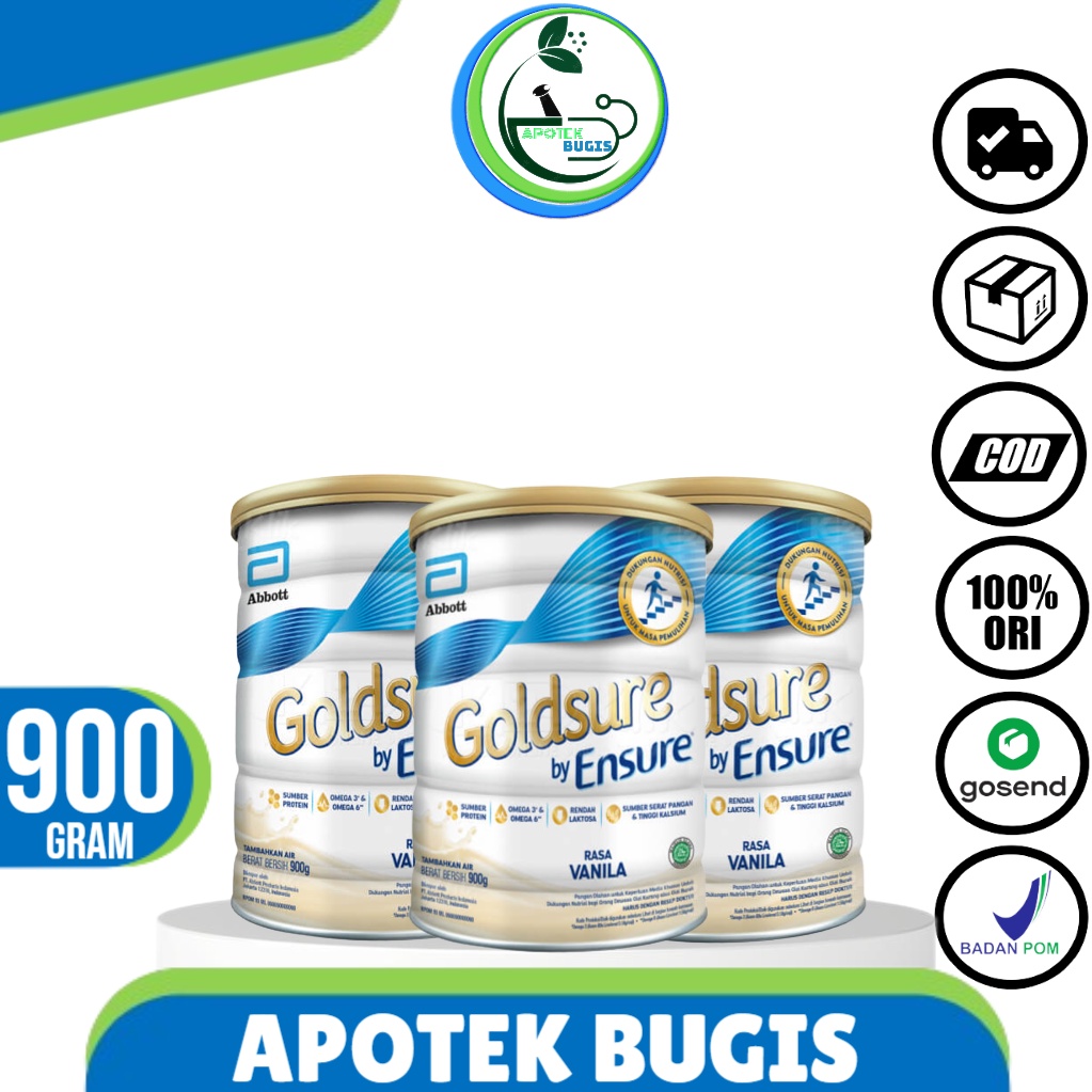 GOLDSURE BY ENSURE VANILA 900GR SUSU NUTRISI DEWASA