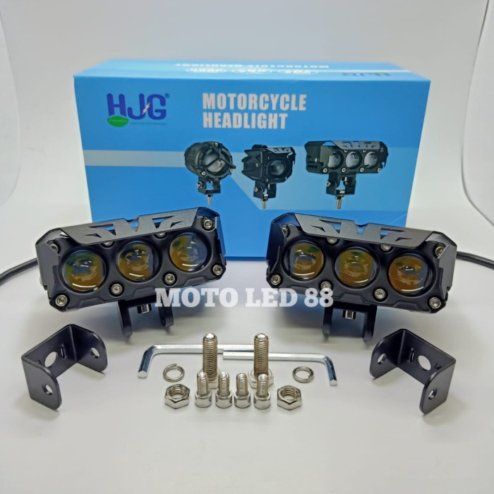 LAMPU TEMBAK SQL 3 MATA HJG - FOGLAMP LASER SQL HJG HIGHT LOW