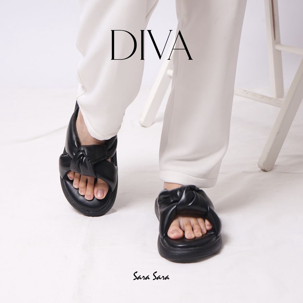 Sara Sara DIVA Sandal Wedges Wanita sandal empuk terbaru