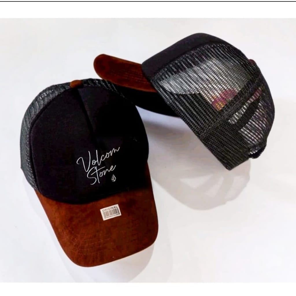 Trend Terbaru Topi Volcom Jaring Trucker Hat Unisex Bisa Bayar Di Tempat