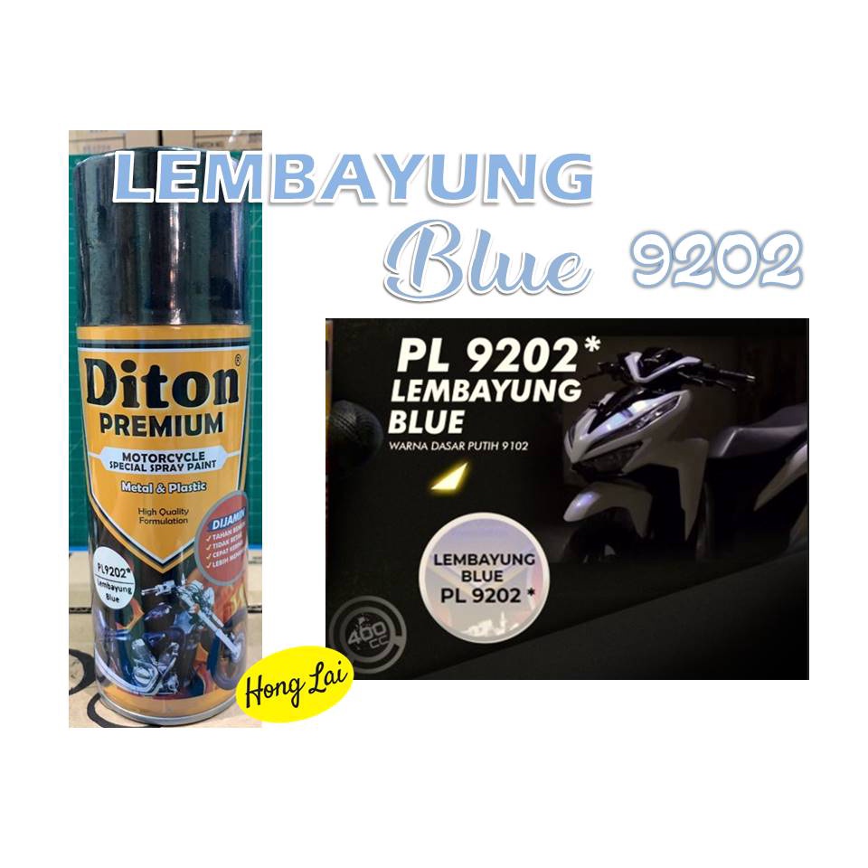 DITON PREMIUM Lembayung Blue PL 9202* Cat Semprot Lembayung BIRU 9202