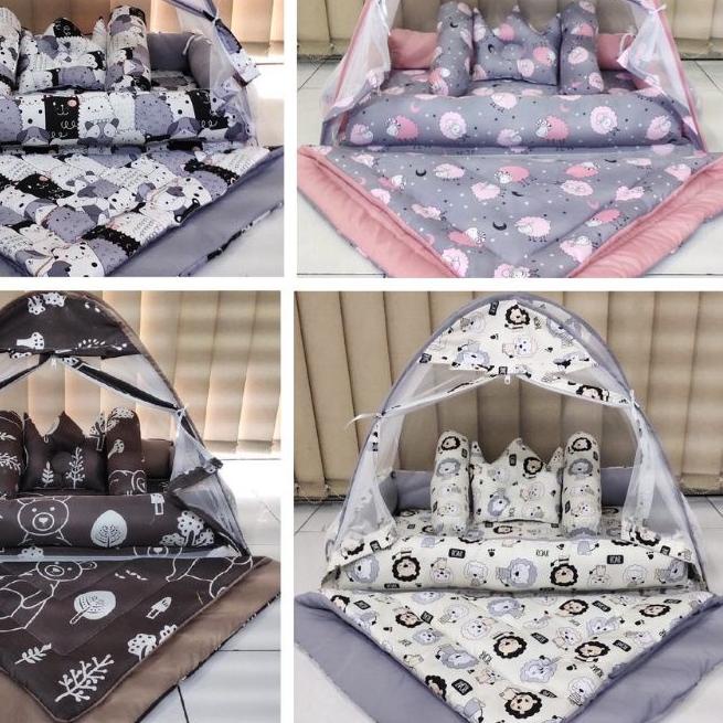 ➻ KASUR BAYI KELAMBU DAN SET BEDCOVER /PERLENGKAPAN BAYI ✸