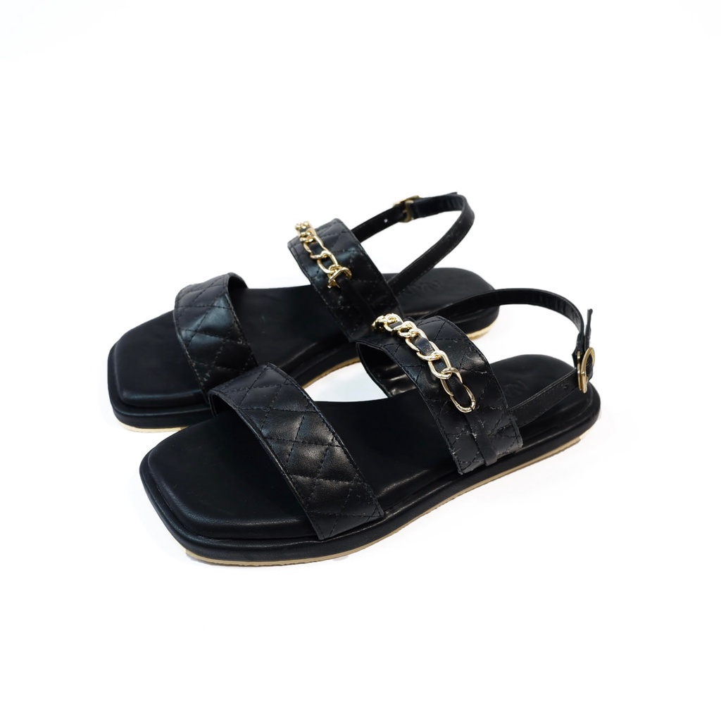 Nadilastuff Zara Belt Sandal Flat Wanita Premium Sandal Open Toe