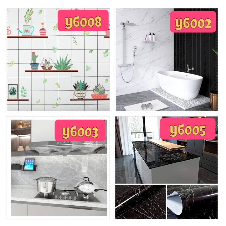 Stiker Dapur Glossy - Stiker Kamar Mandi Anti air Anti Panas