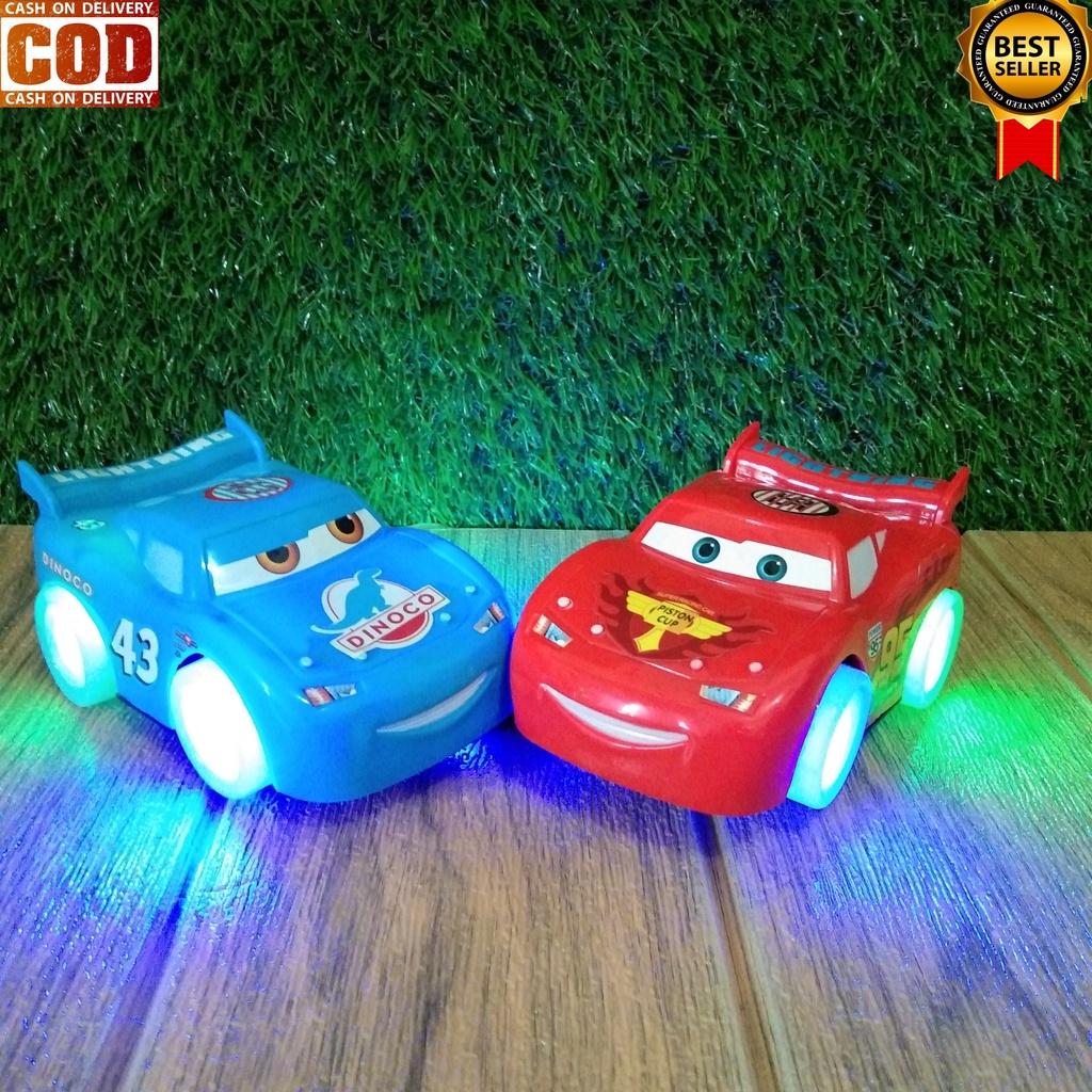 MAINANKEI MAINAN ANAK MOBILAN CARS BUMB AND GO ADA MUSIC DAN LAMPU MOBIL MCQUEEN