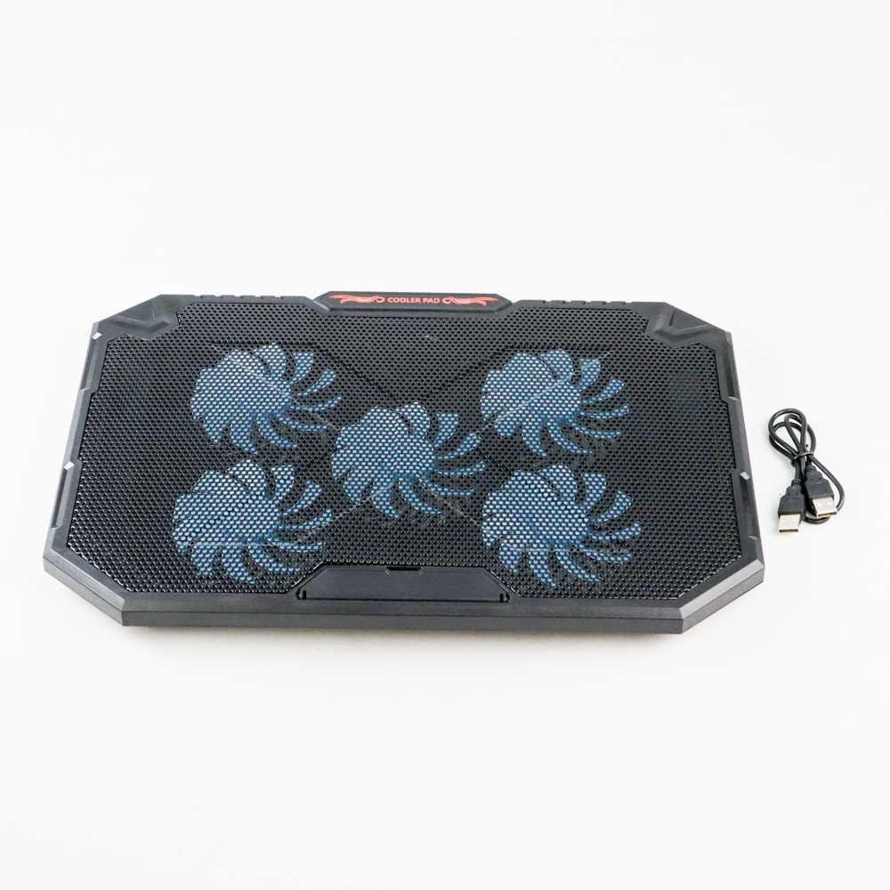 Notebook Cooling Pad 17 Inch RGB 1400 RPM 5 Fans - YL-018 - Black