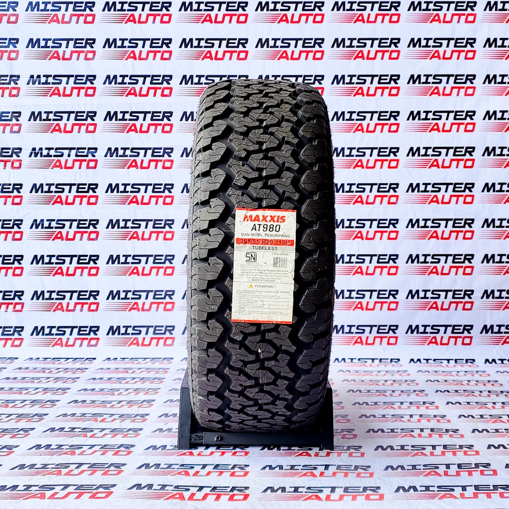BAN MOBIL SEMI OFFROAD PAJERO FORTUNER MAXXIS BRAVO AT980 265/55 RING 20