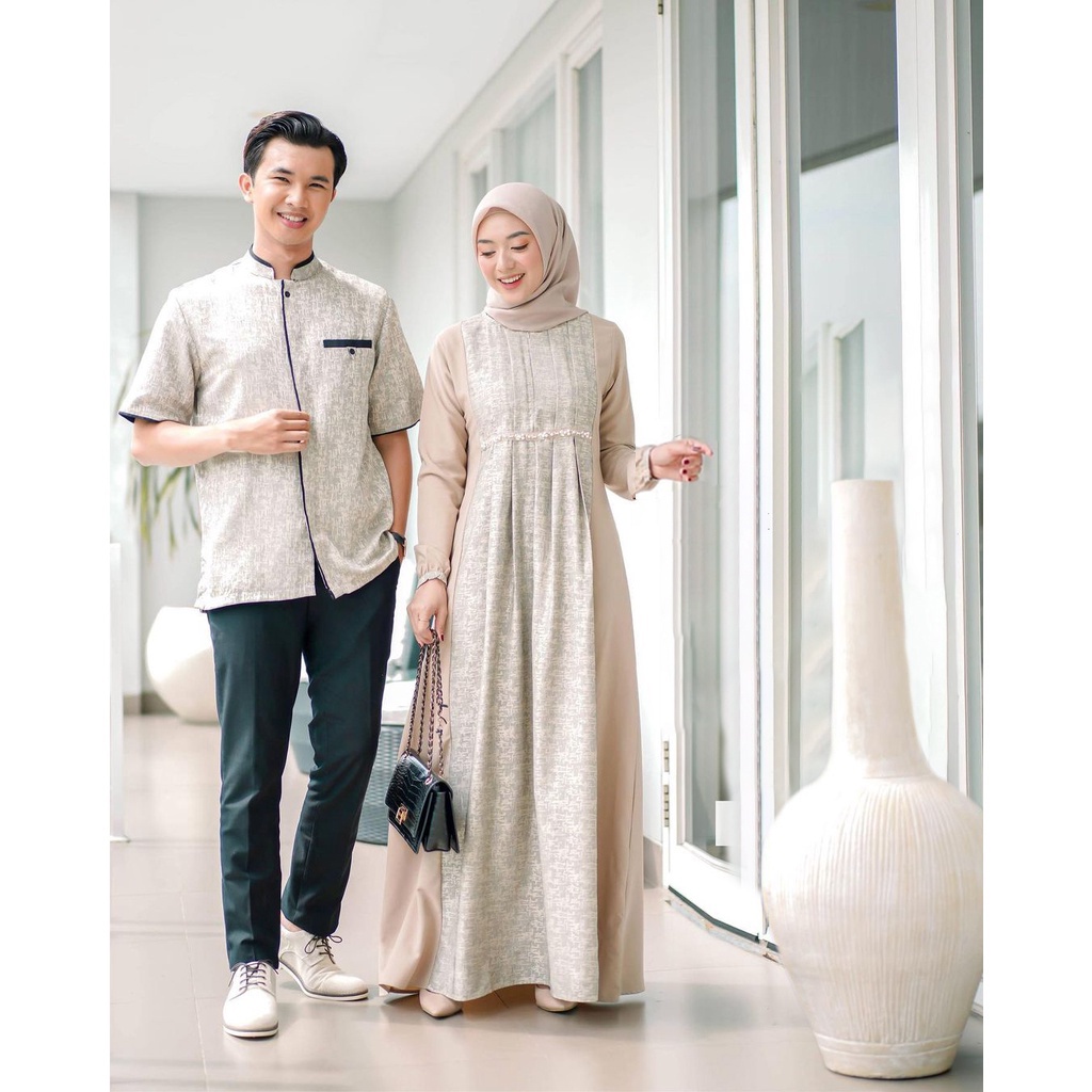 [NEW ARRIVAL] SARIMBIT BATIK COUPLE GAMIS ZIYA - GAMIS BUSUI - GAMIS COUPLE SPESIAL BAJU LEBARAN - SET BAJU COUPLE MUSLIM TERBARU - COUPLE GAMIS SYAR'I - COUPLE GAMIS KOMBI PAYET MUTIARA - BAJU COUPLE PASANGAN