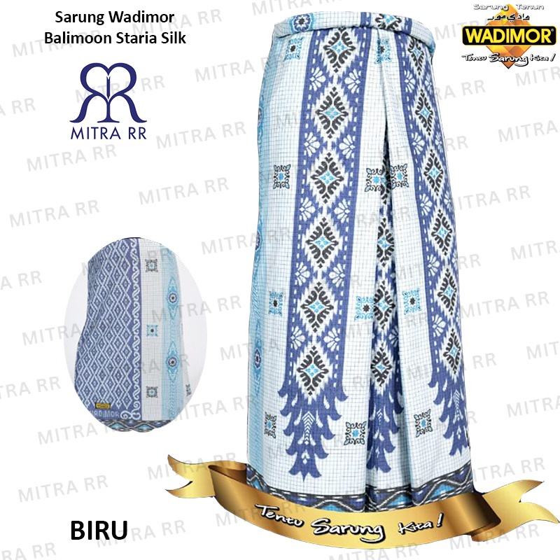 Sarung Wadimor Balimoon Staria Silk | Sarung Tenun Wadimor Dewasa Satuan Grosir