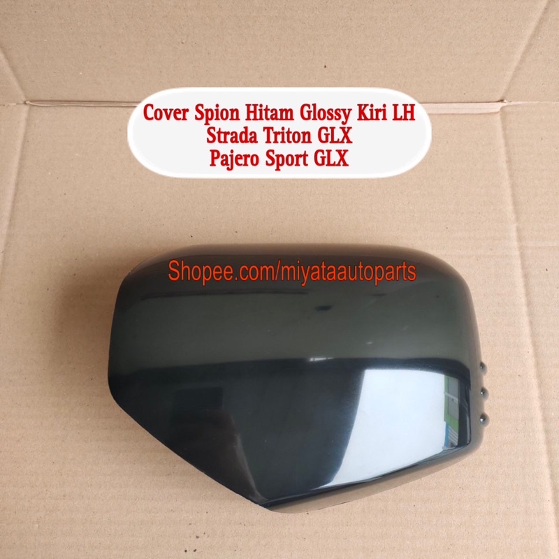 Cover Spion Strada Triton Pajero Sport Hitam Glossy