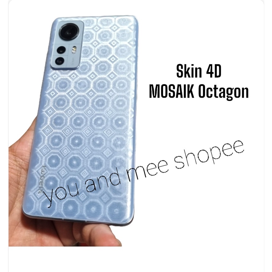 HEXAGON Clear Back Xiaomi 12 12T 12Pro 12Lite 11T 11T Pro 11-Lite 11-ULTRA 10T 10T Pro 10Lite 10Pro  6 5 5s 9 8 SE Pro Lite MiNote 10 Mi Note 3 2 Mi9T K20 Skin Garskin Belakang Antigores-Anti Gores Transparan-Transparent Tipis-Bagus-Laris 4G 5G S T