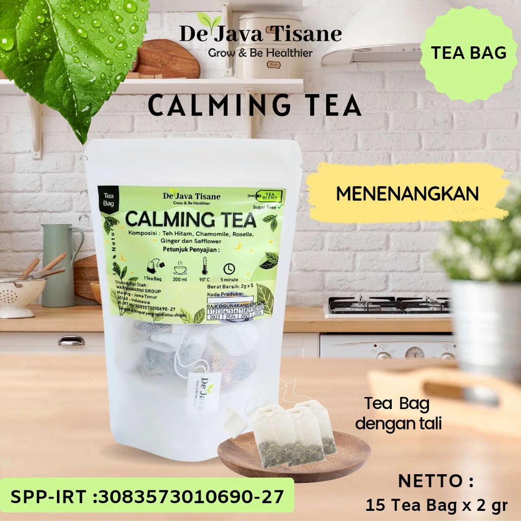 

Dejava Tisane Tea Blend Calming Tea Teh Untuk Relaksasi Chamomile Rosella Goji Berry Safflower Teh Hitam Ginger