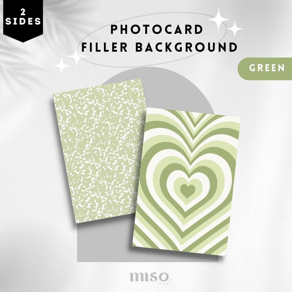 2 Sisi Photocard Background Green / Photocard Filler Background / PC Binder Filler Kpop Wishlist / B