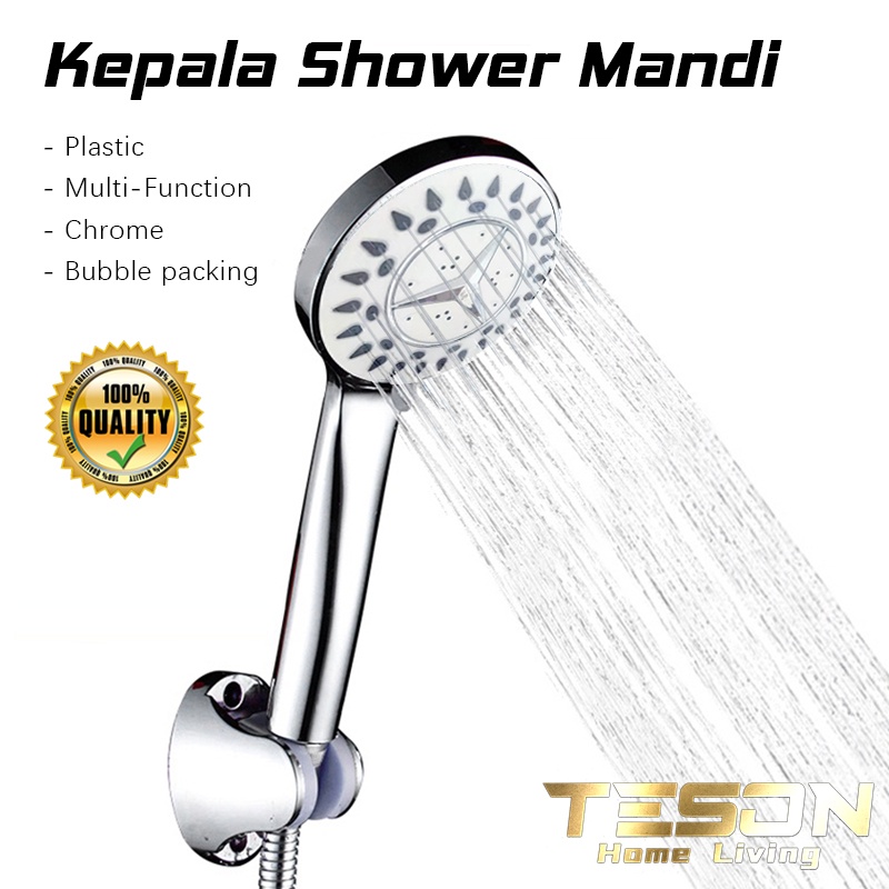 Kepala Shower Mandi - Hand Shower Head Set Stainless Tipe