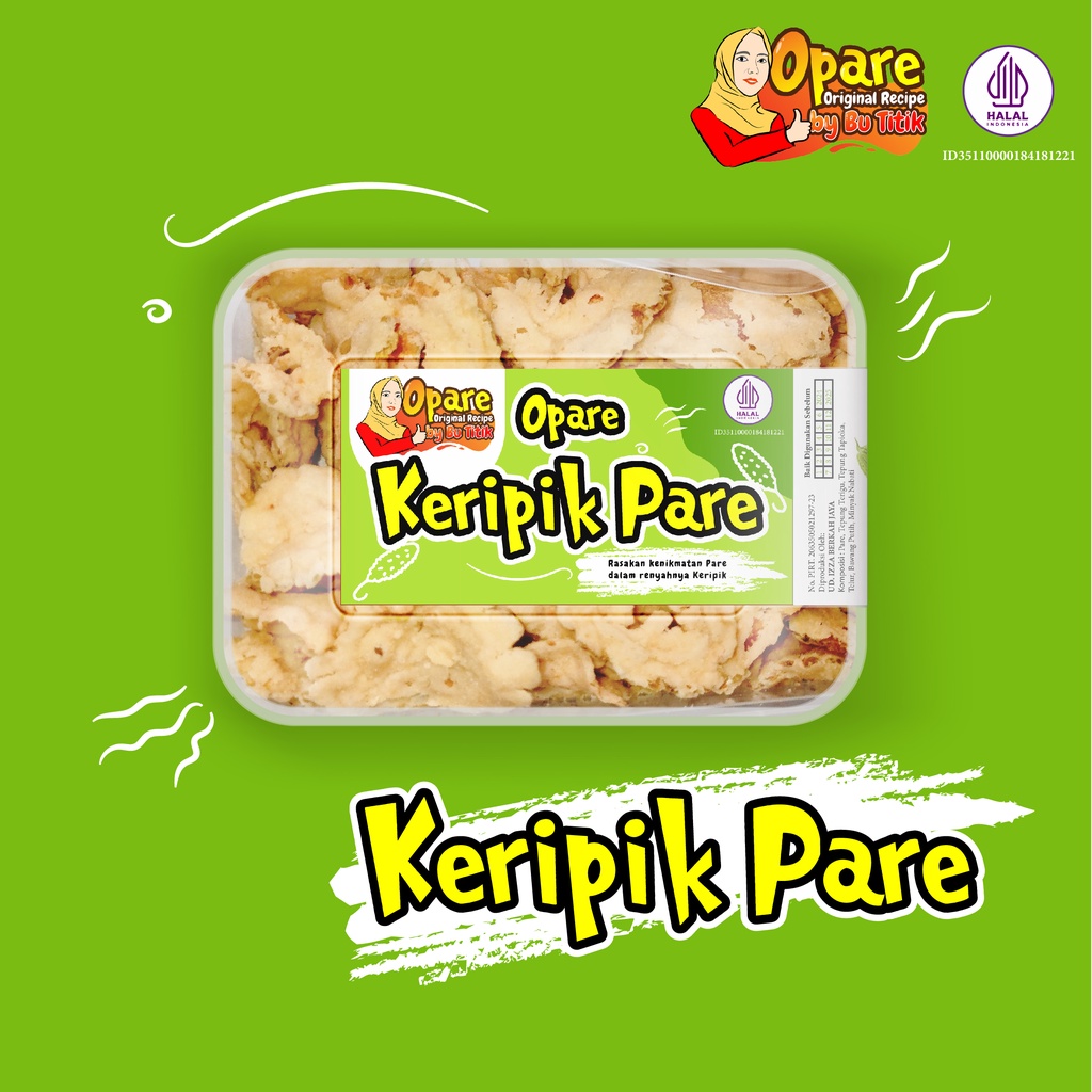 

[100gr] KERIPIK PARE OPARE JAJANAN UNIK KERIPIK UNIK JAJAN KEKINIAN