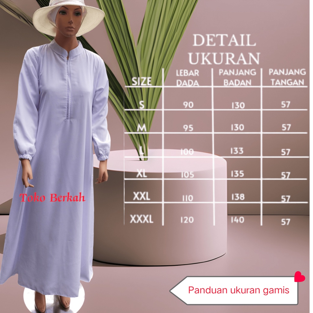 Gamis Haji dan umroh wanita bahan Wolfis premium