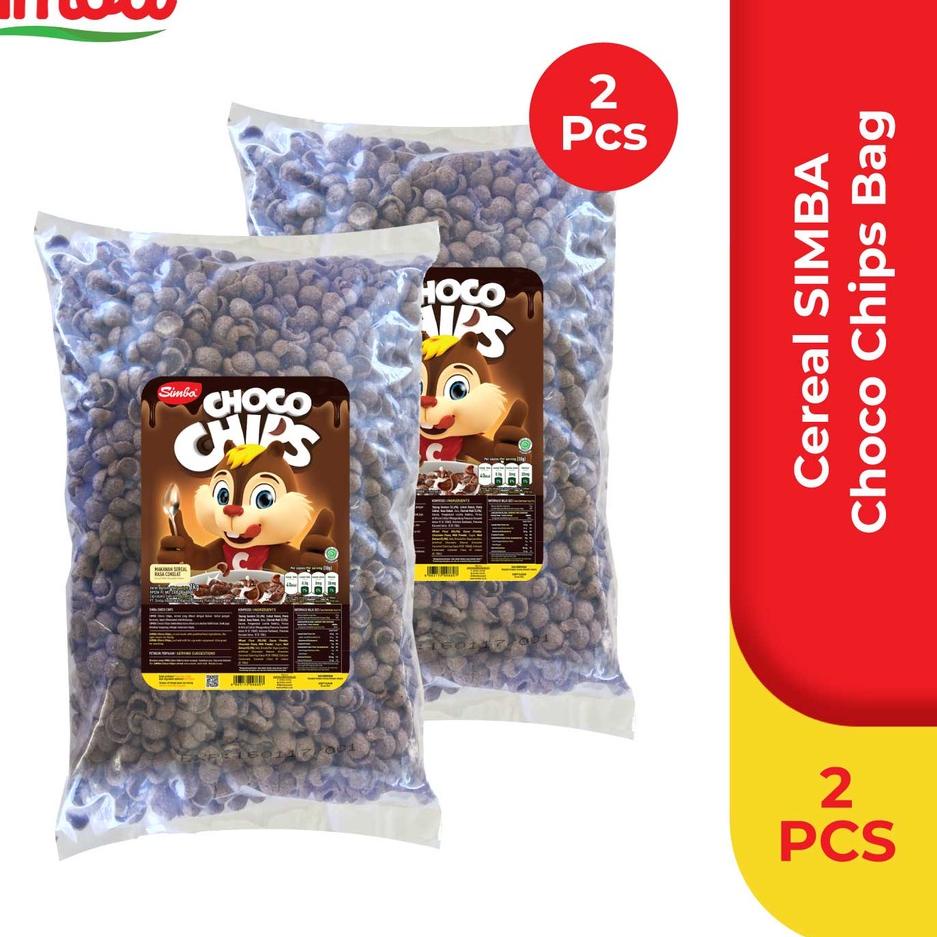 

12.12 BRANDS FESTIVAL Choco Chips Cereal SIMBA - 2 Choco Chips Bag 950 gr Lebih Hemat gas !!