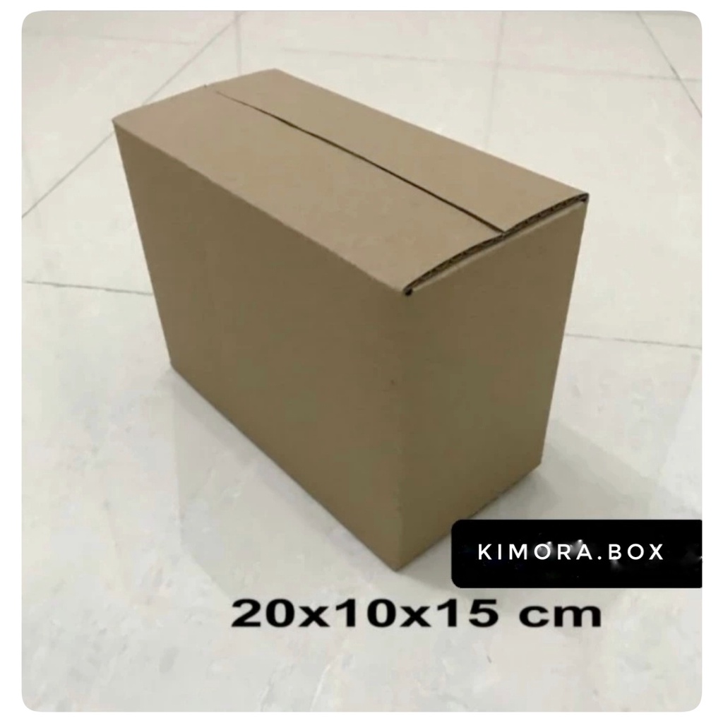 

kardus/karton/box uk. 20x10x15 cm... sheet /single wall polos