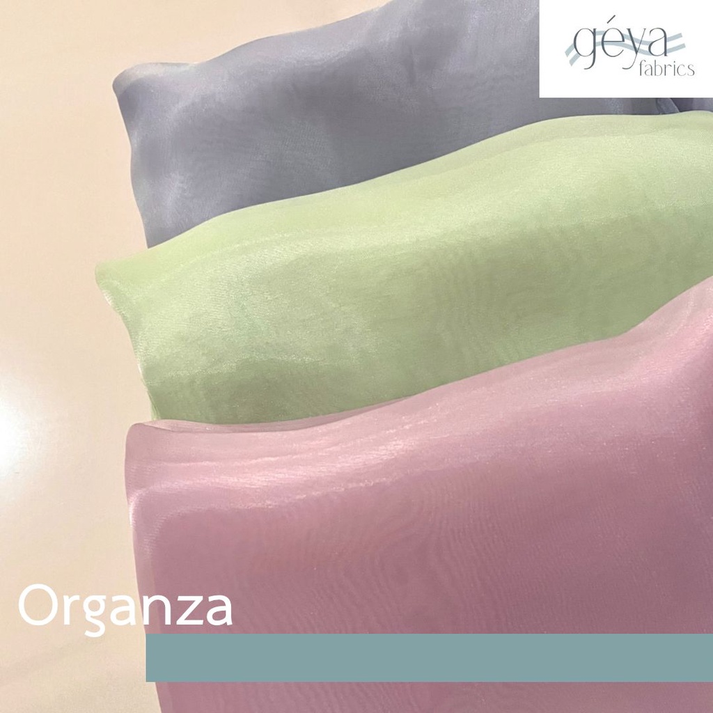 1/2 meter Kain Organza Polos / Organza Premium / Organza Silk Premium