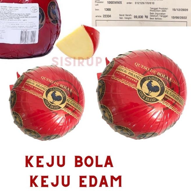 

▼ 200 gr Keju Edam 200 gr / Keju Bola Ayam Emas / Cock Brand ❃