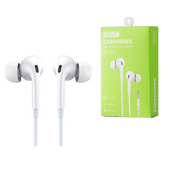 Robot RE502 3.5mm Stereo Bass Ultra Light Wires Earphone Headset