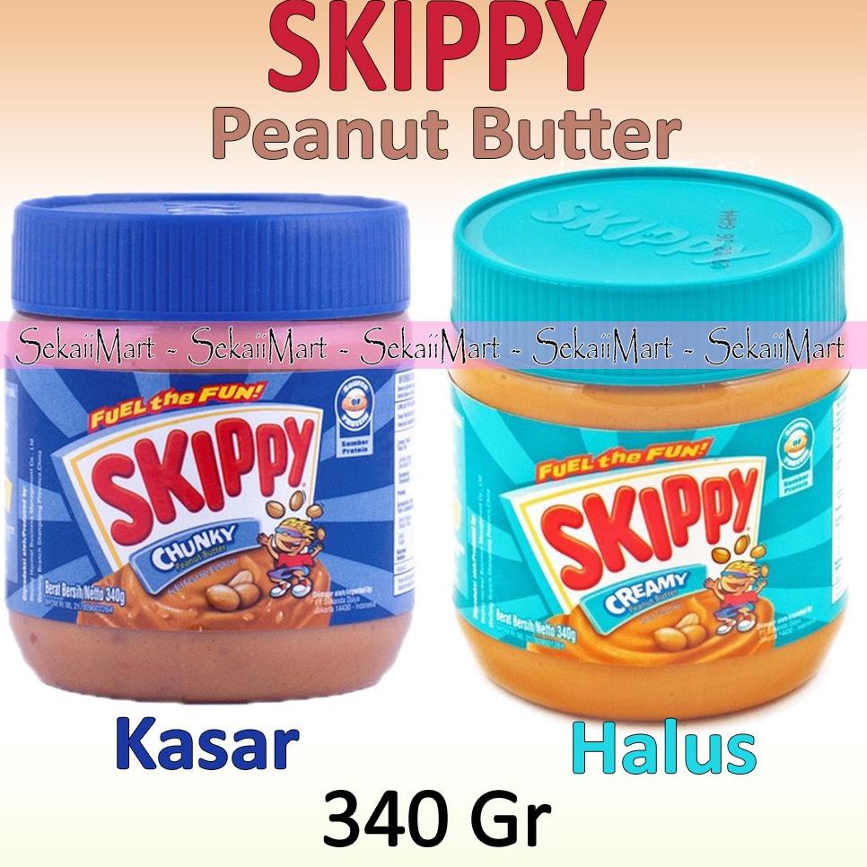 

dbz-11 SKIPPY Chunky / Creamy Peanut Butter Spread 340g - SKIPY Selai Kacang Halus / Kasar Crunchy Ori