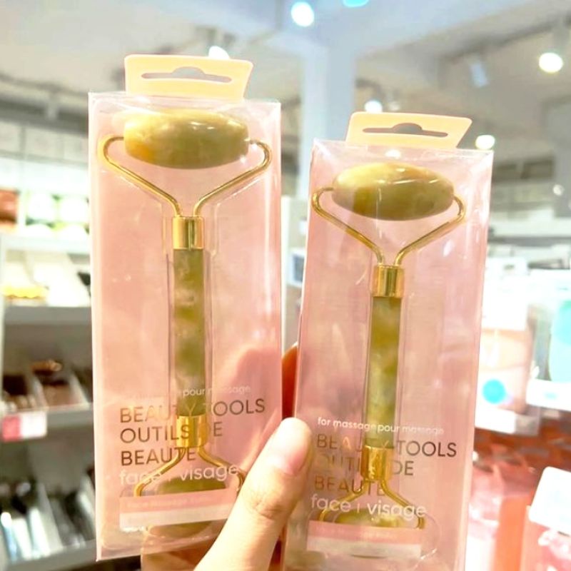 Jual MINISO JADE DOUBLE HEAD FACE MASSAGE ROLLER / ALAT PIJAT WAJAH