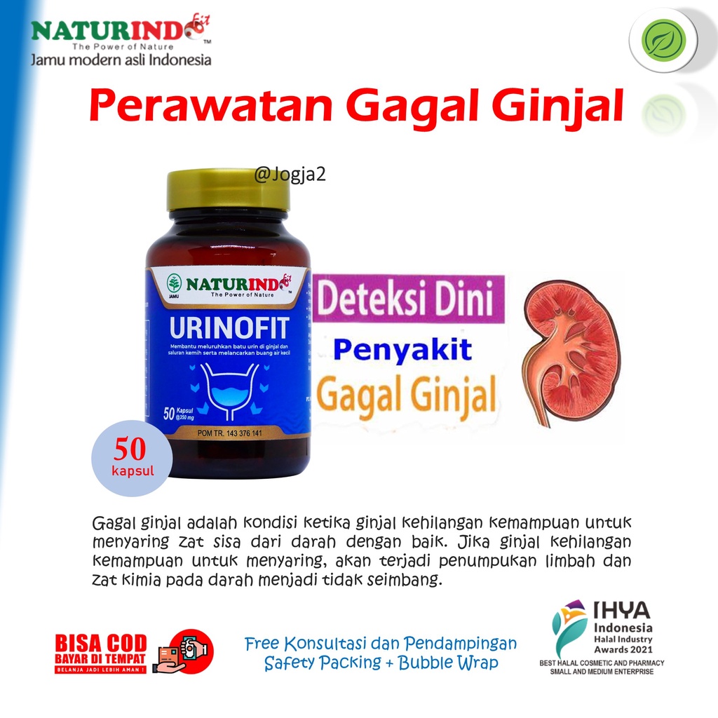 Urinofit Herbal Kencing Batu Ampuh Perawatan dan Gangguan Ginjal Urinofit Naturindo