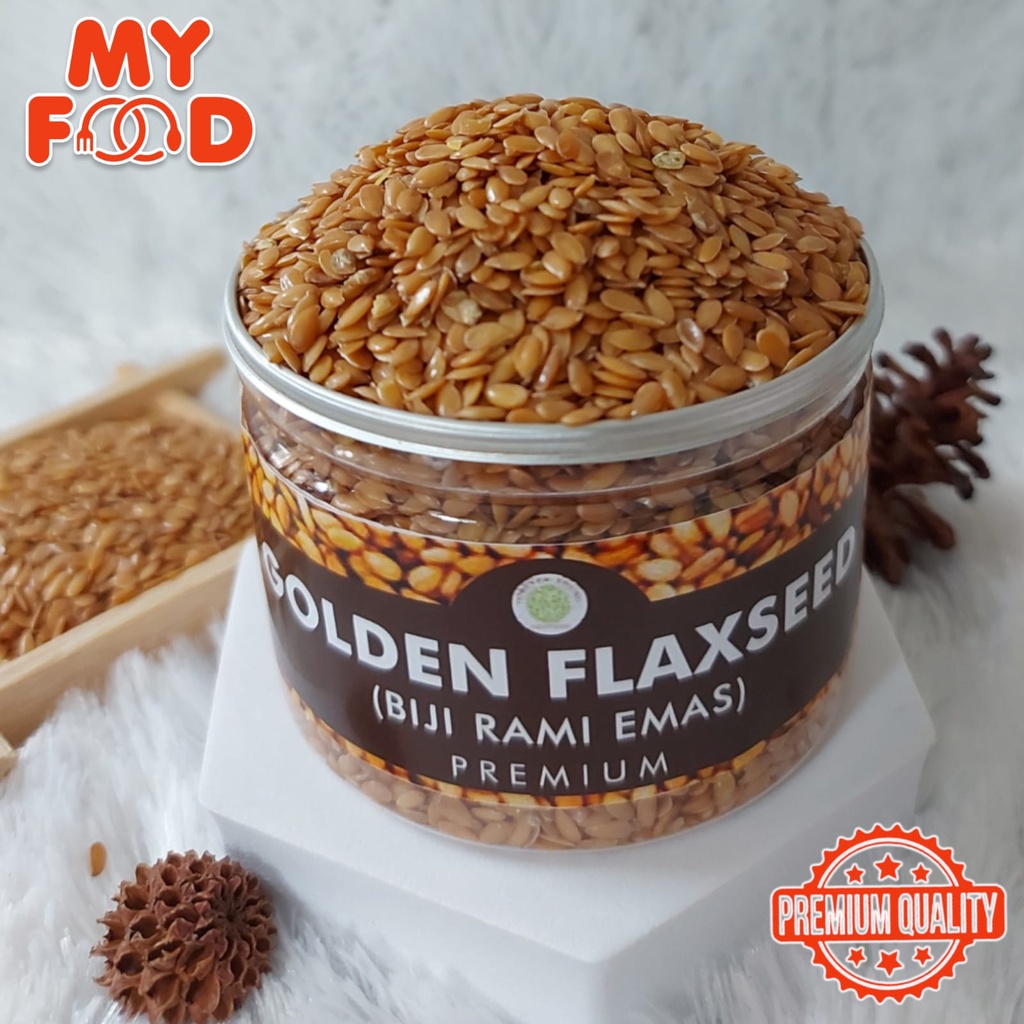 

[Myfoodofficial] - Can Golden Flaxseed Biji Rami Kuning Organik Kualitas Premium