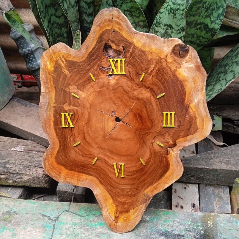 JAM DINDING AESTHETIC SENI EROPA MESIN SWEEP TEBAL 3 CM