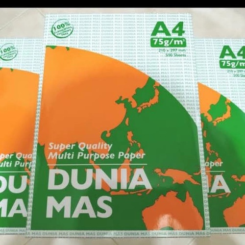 

Kertas HVS 70gsm 70gram Dunia Mas ukuran A4 paper 70g