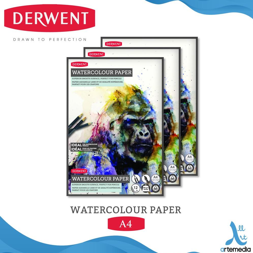 

Watercolor Pad Derwent A4 Watercolor Paper