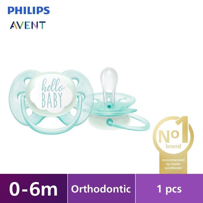 Philips Avent Soother Soft 0-6m 6-18m Girl Boy Pacifer Empeng Bayi - Boy 0-6m