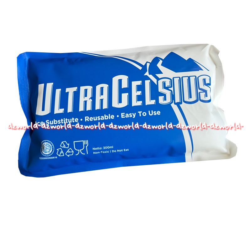 Ultracelcius Ice Substitute Reusesable Gel Blue Ice Pendingin Cocok Es Batu Untuk Menjaga Kesegaran Makanan Saat Travelling Ultra Celcius Blueice