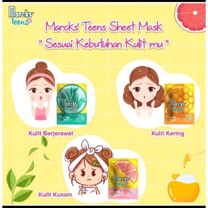 MARCKS TEEN Sheet Mask Series