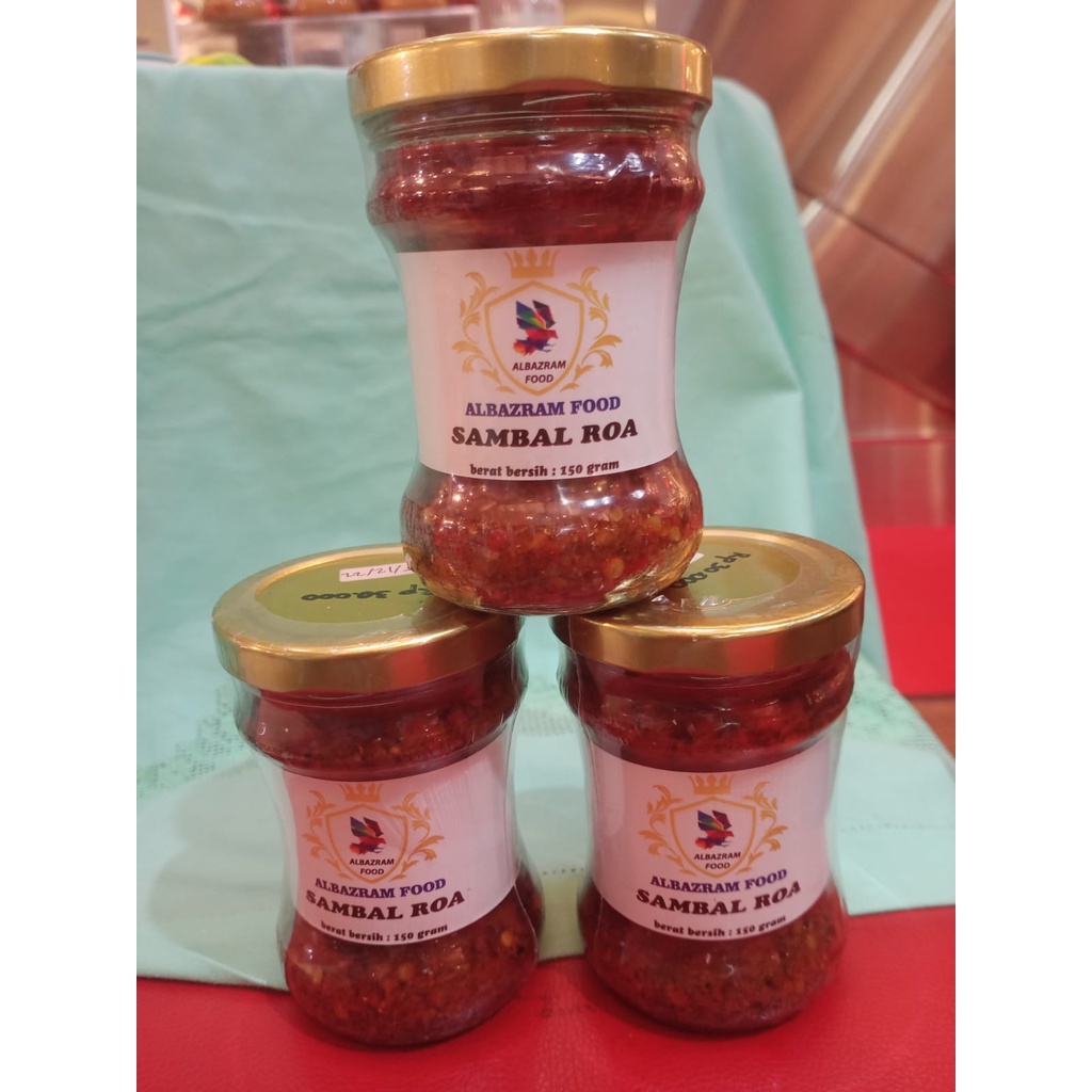 

Sambal Roa/Sagela kemasan Jar gelas