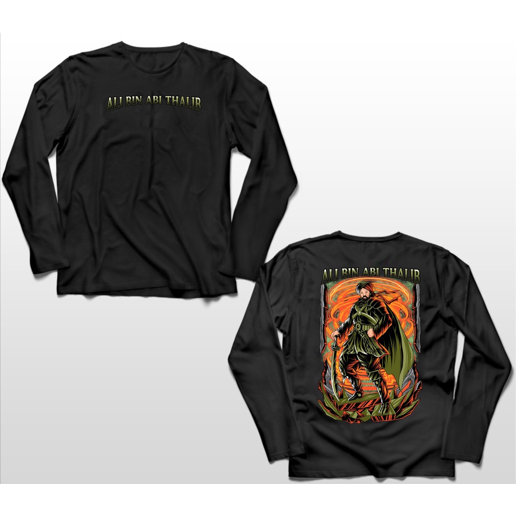 KAOS LENGAN PANJANG ISLAMI ALI BIN ABI THALIB BIG SIZE JUMBO