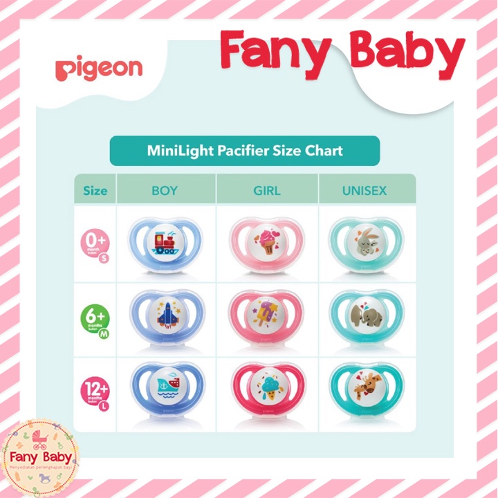 PIGEON SILICONE PACIFIER MINI LIGHT [ S 0M+ ]