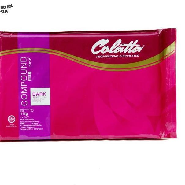 

℮ Cokelat Batang - Colatta Dark Chocolate Compound Kemasan - Dark 1kg ☺