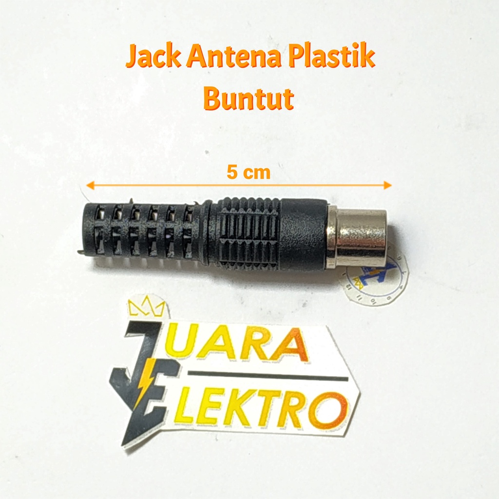 Jack Antena Plastik Buntut | Jack Antena TV Buntut Bahan Plastik Male (Cowok)