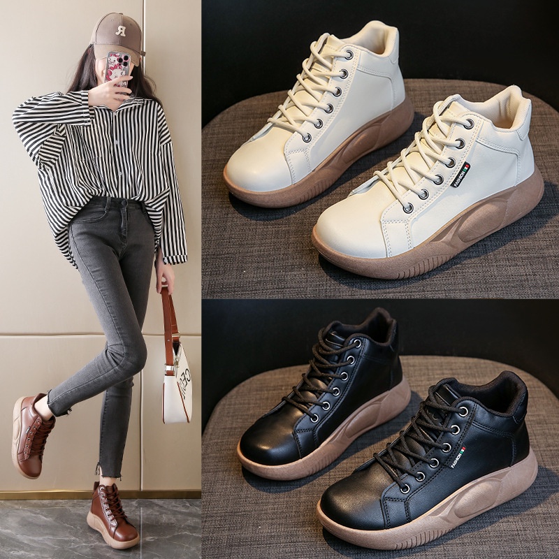 COD POS 177 Sepatu Sneakers Boots Wanita Premium