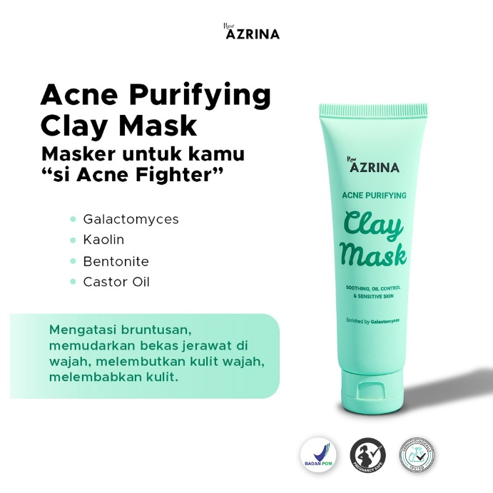 Azrina Acne Purifying Clay Mask - 50 ML