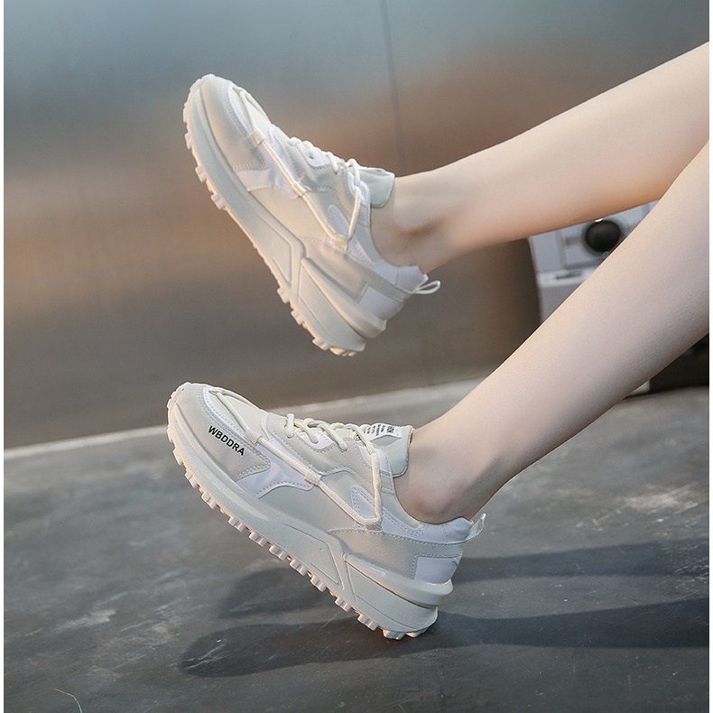 epatu Wanita Sneakers Wanita Sepatu Kasual Sneakers Trendy Cewek Sepatu Fashion WBD Premium Import