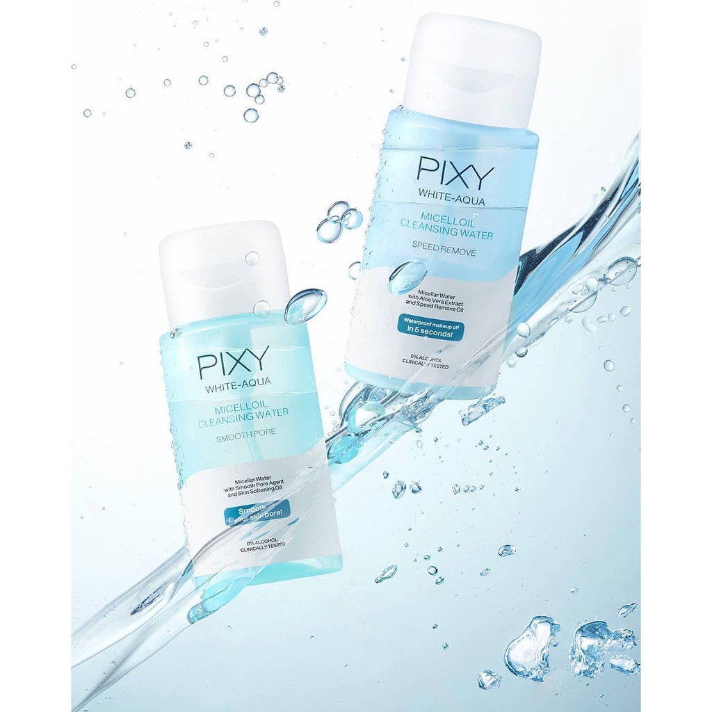 PIXY white aqua micellar oil cleansing water smooth pore 200 ml