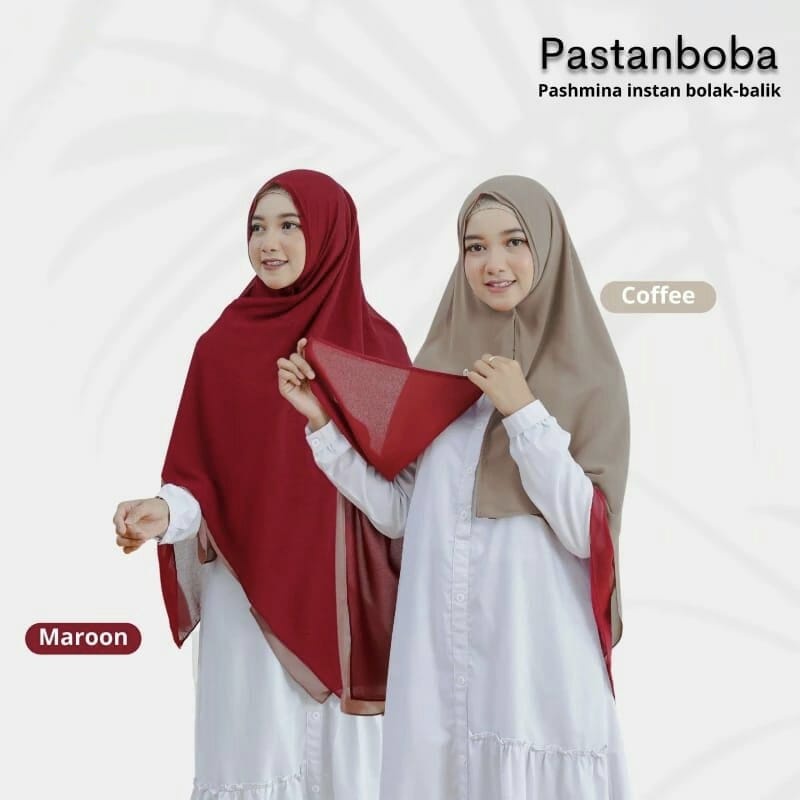 Hijab Pastan BOBA KANCING Ceruty Premium Babydoll