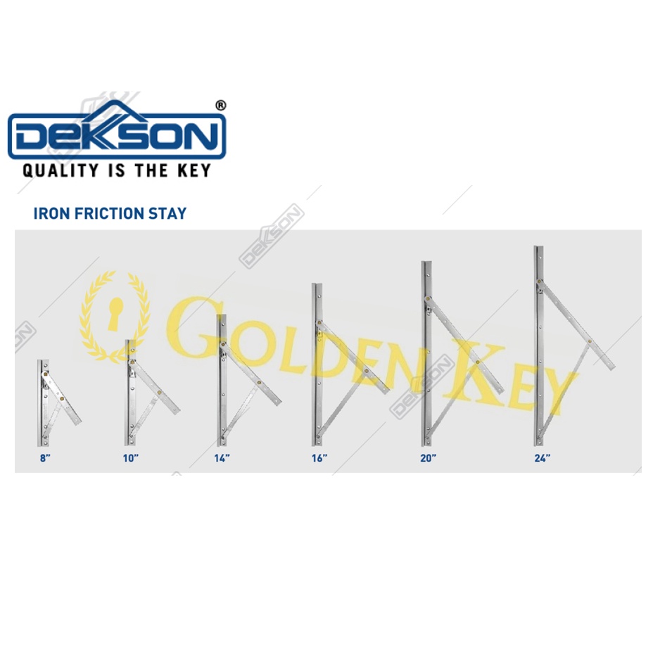 Engsel Jendela Casement Friction Stay Dekson Dekkson FS IR 20" Inch