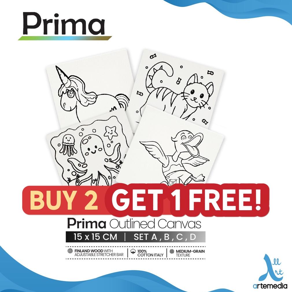 

Kanvas Lukis Bergambar Prima Outlined 15x15cm Cotton Canvas