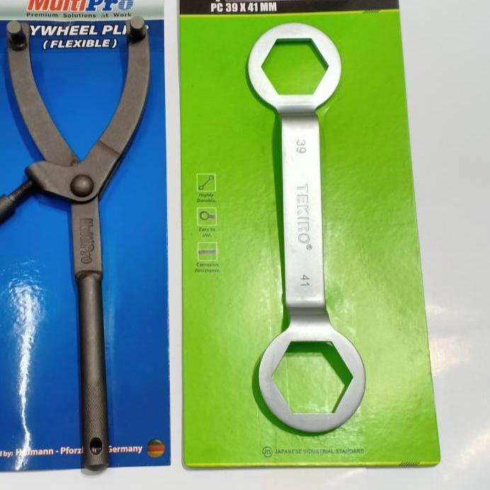 ۩ Kunci CVT 2 pcs Treker Tahanan CVT Kunci Mur Kopling CVT 39 - 41 TEKIRO Kunci CVT Treker CVT Kunci