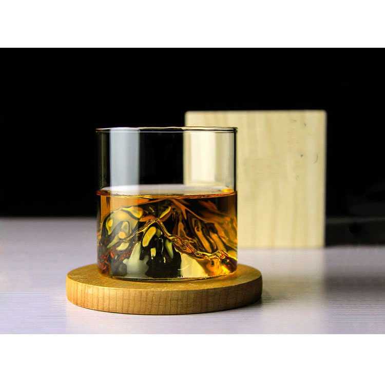 (BISA COD) FTIHSHP SENGEN Gelas Whiskey Japanese Style Mt. Asama Rock Glass 200 ml - SG200